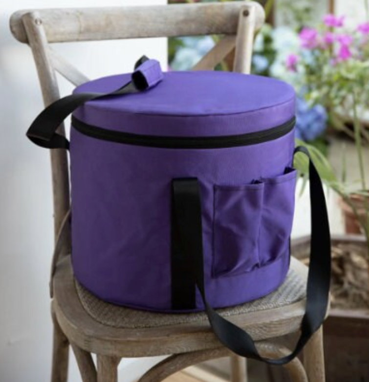 L102 -10 - 12 inch Purple Canvas Bag for Quartz Crystal Singing Bowl carrier