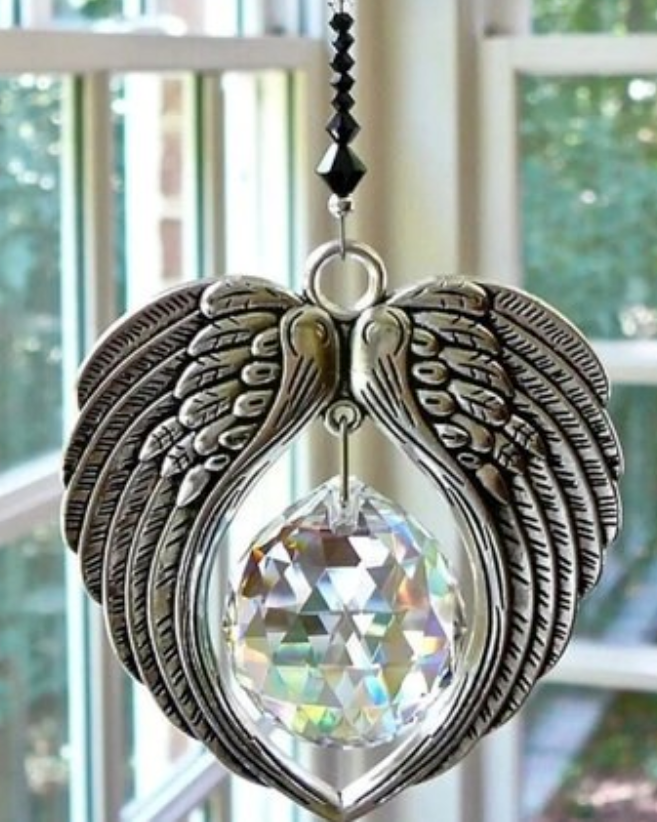 L36 - Crystal Angel Wing Sun catcher Pendant