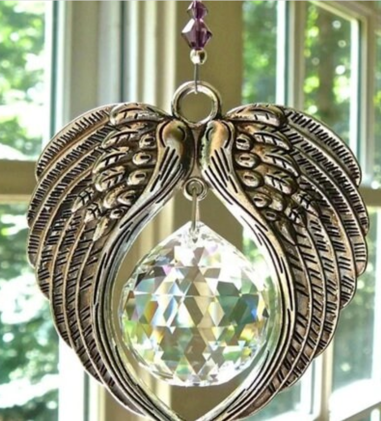 L36 - Crystal Angel Wing Sun catcher Pendant