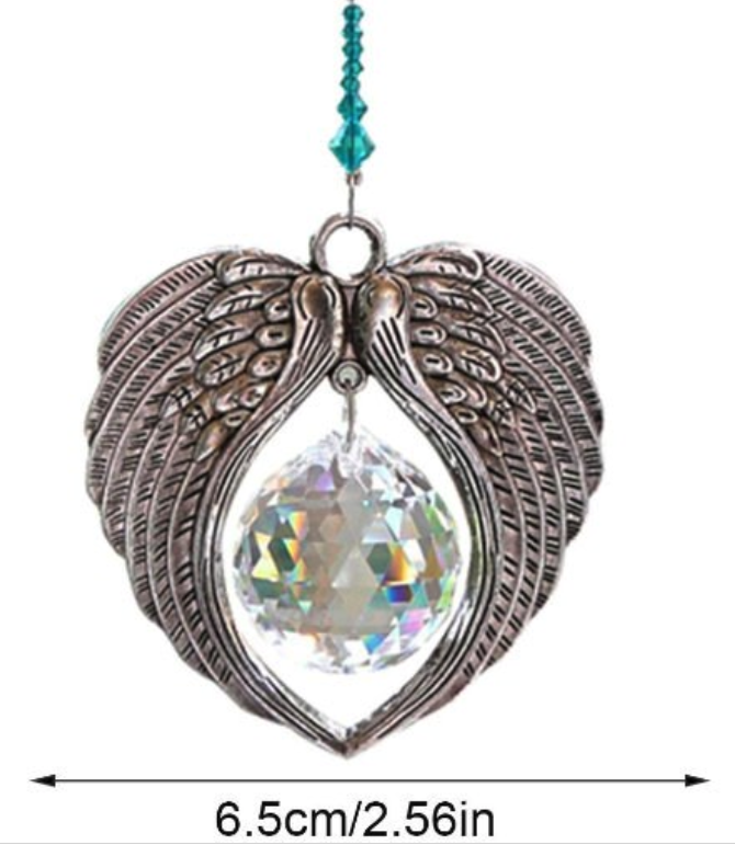 L36 - Crystal Angel Wing Sun catcher Pendant