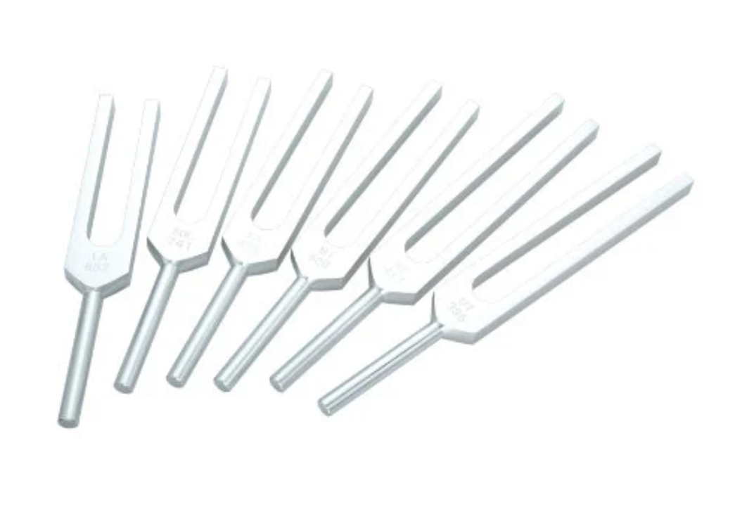 L43 - 6 pcs Solfeggio Tuning Forks Set.