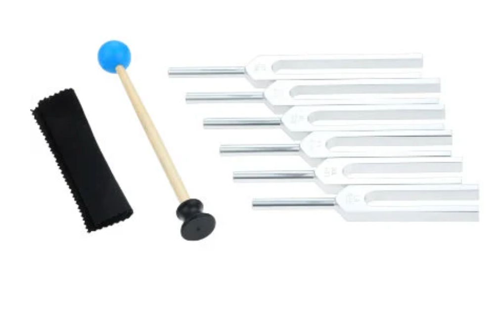 L43 - 6 pcs Solfeggio Tuning Forks Set.