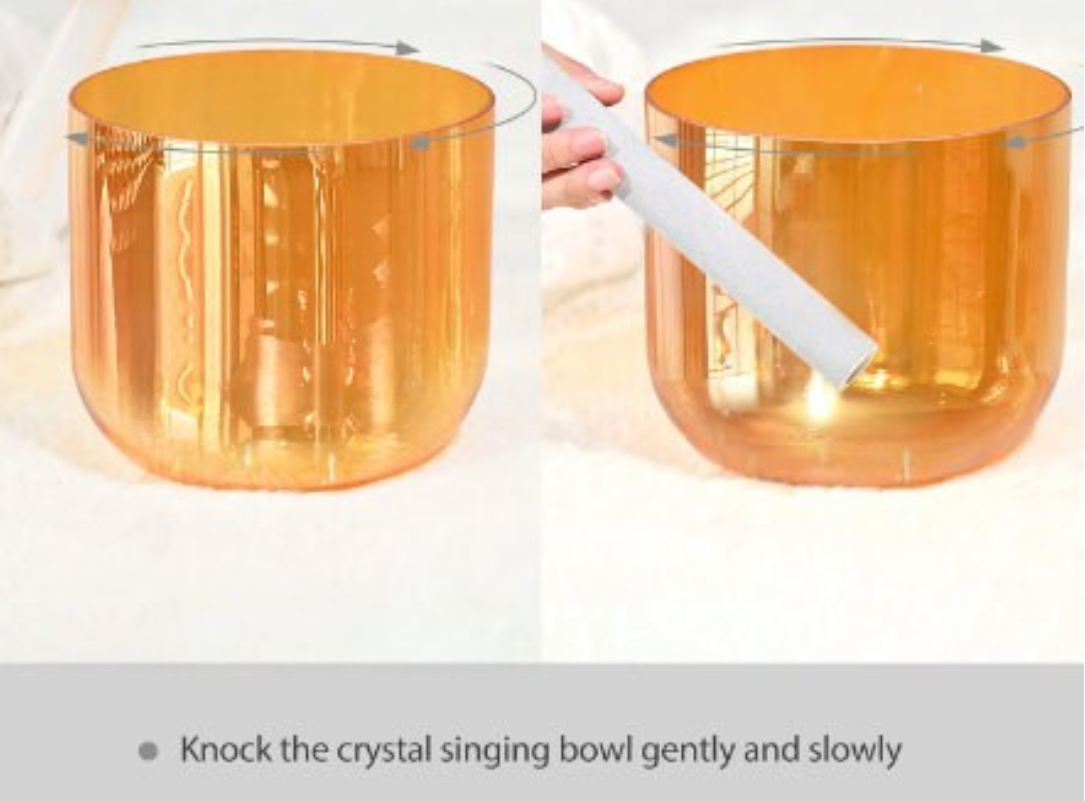 L53 - 7 Inch Alchemy Clear Quartz Crystal Singing Bowl