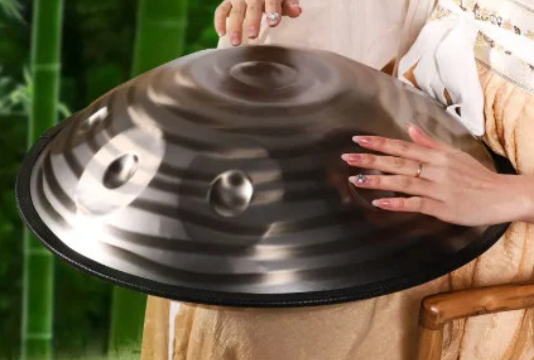 L59 - 440Hz D Minor 12 Notes Spiral Handpan Steel Tongue Hand Drum