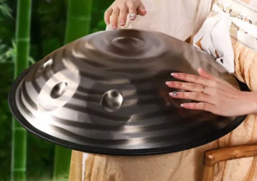 L60 - 440Hz D Minor 10 Notes Spiral Handpan Steel Tongue Hand Drum