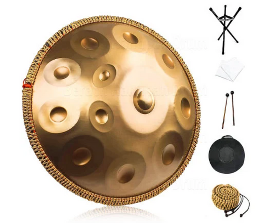 L70 - 432Hz Golden Handpan Drum D minor