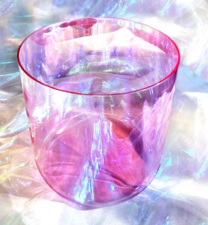 L75 - 6-8inch Chakra Tuned Crystal Singing Bowl.