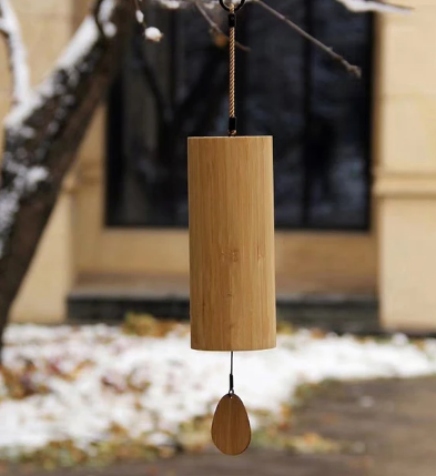 L115 - Meditation Chord Windbell Chakra Chimes Natural Bamboo Wind Chime For Outdoor Garden Patio Home Decoration Meditation Relaxation