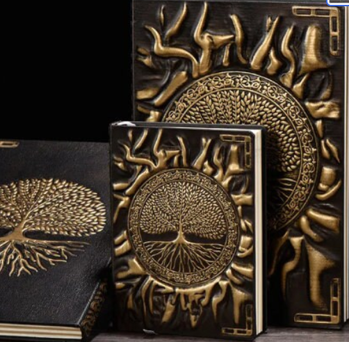 L122 -Vintage Tree of Life A5/A6 Diary Notebook Handcraft Embossed Leather