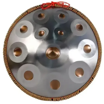 L125 - 22 Inch 440hz-432Hz  Eyes,Silver,Gold  12 note Handpan Drum